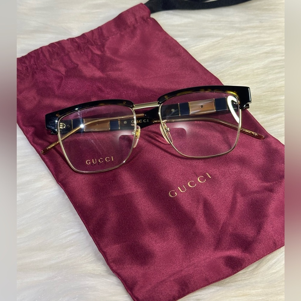 GUCCI unisex clear glasses